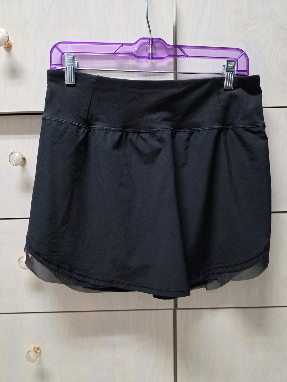 Calia Black Athletic Skort with Built-In Shorts